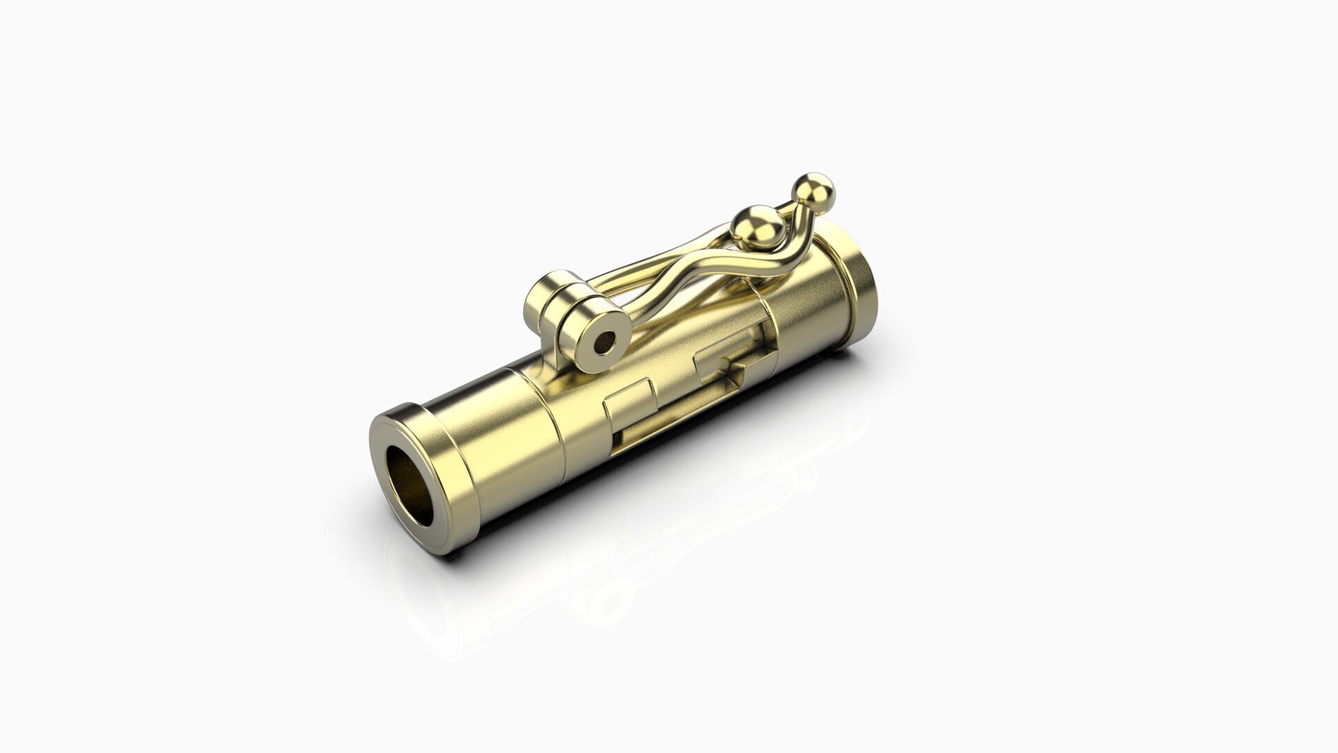 Jewelery lock 3D print model_2