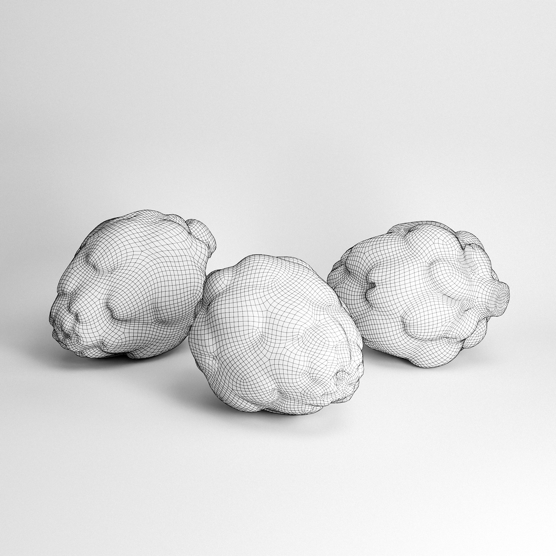 Artichoke Set 03 Low-poly 3D model_7