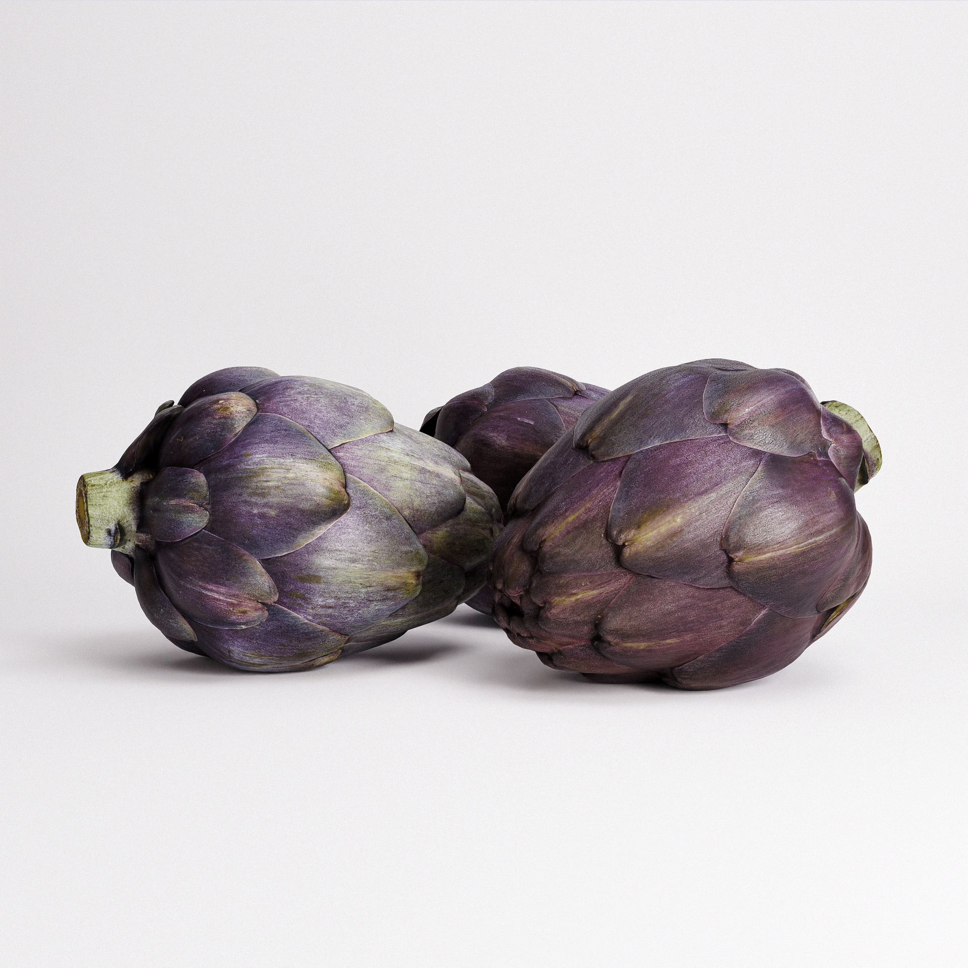 Artichoke Set 03 Low-poly 3D model_6