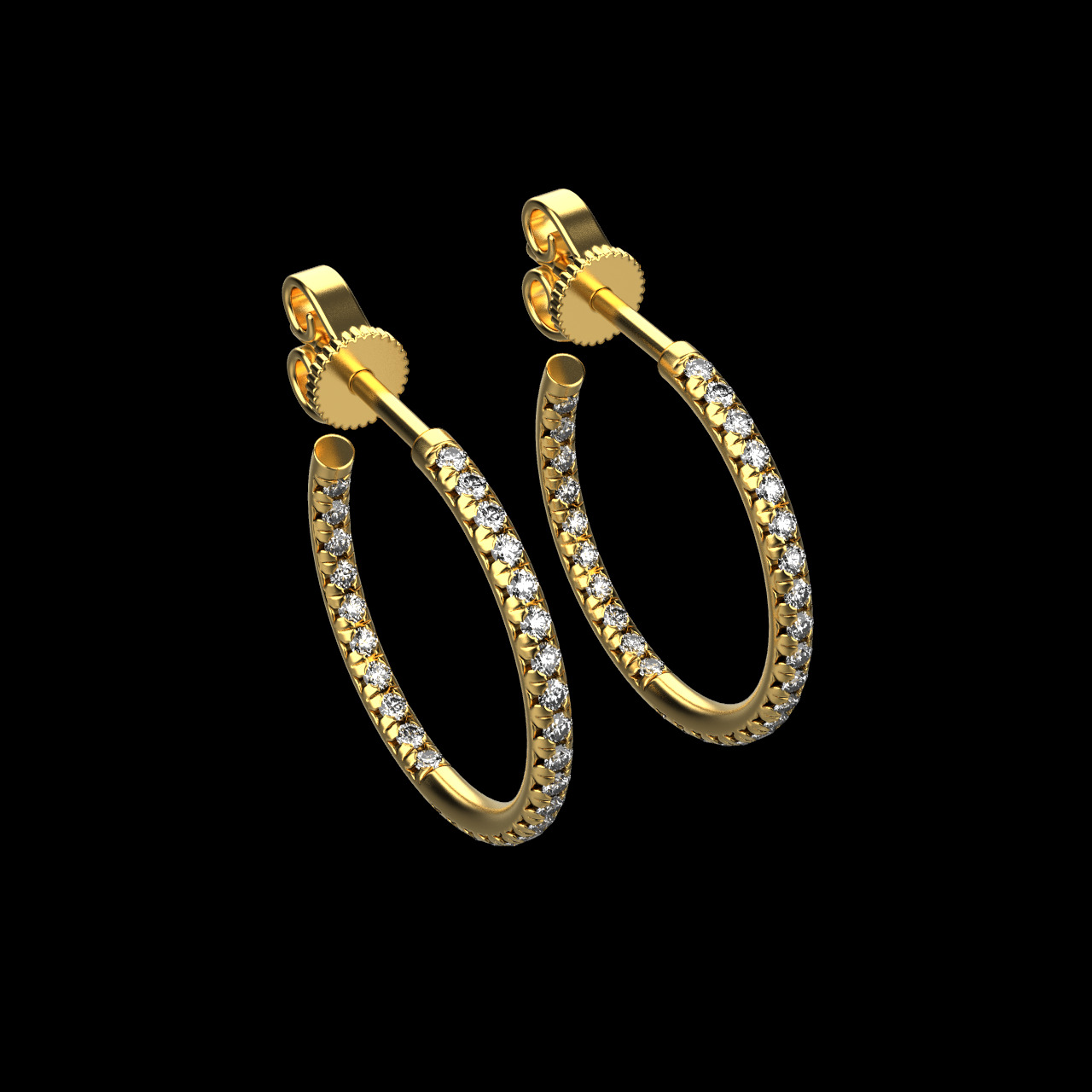 earrings 789 3D print model_2