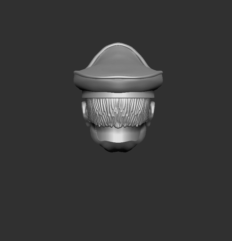 ONE12 Scale Head bison 3D print model_2