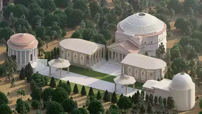 Parthenon-Historical Greek Temple 3D model
