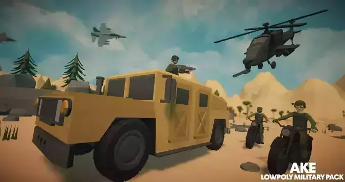 Low Poly Military Pack