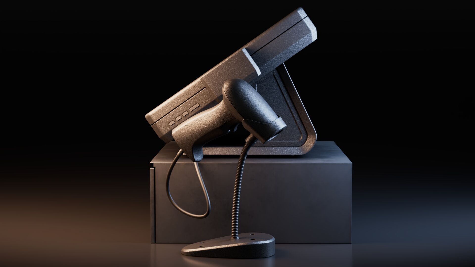 Cash Register Box 3D model_3