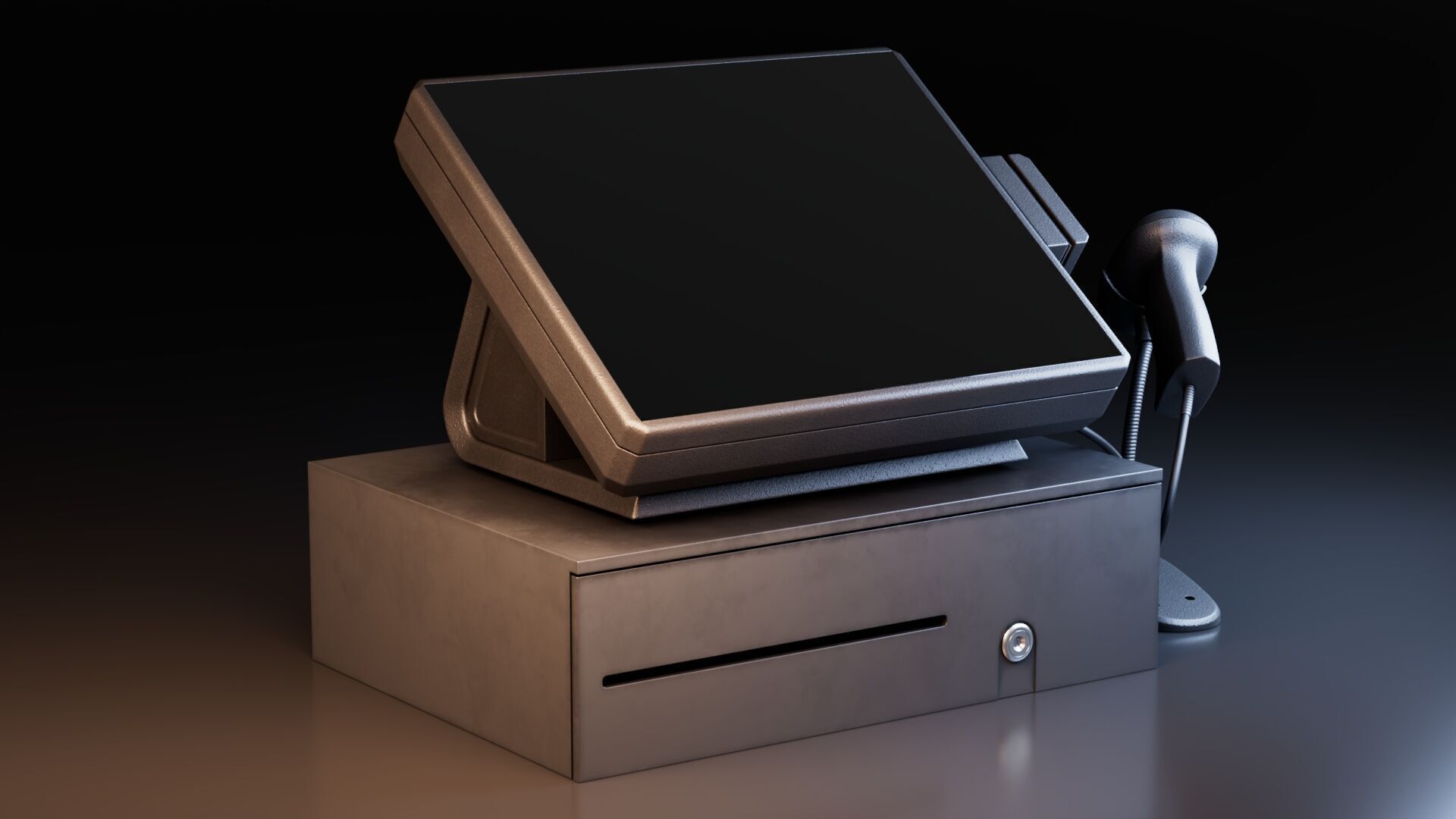 Cash Register Box 3D model_1