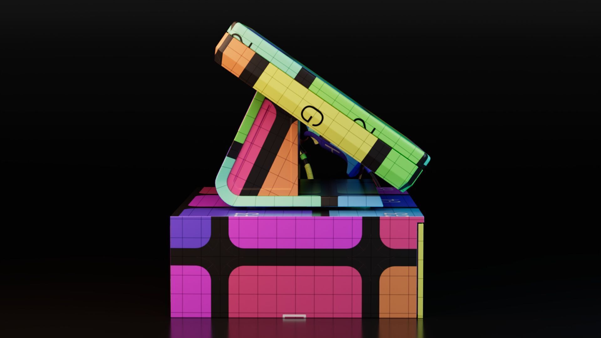 Cash Register Box 3D model_14