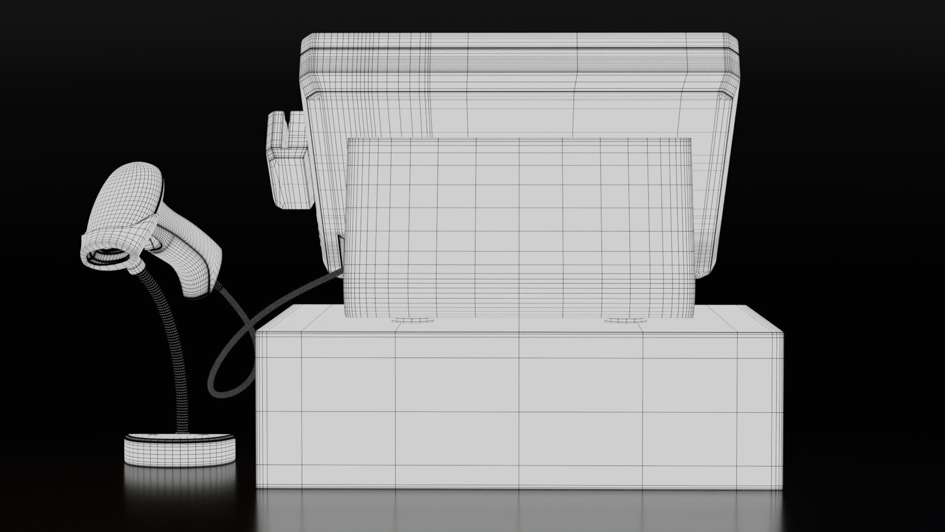 Cash Register Box 3D model_9