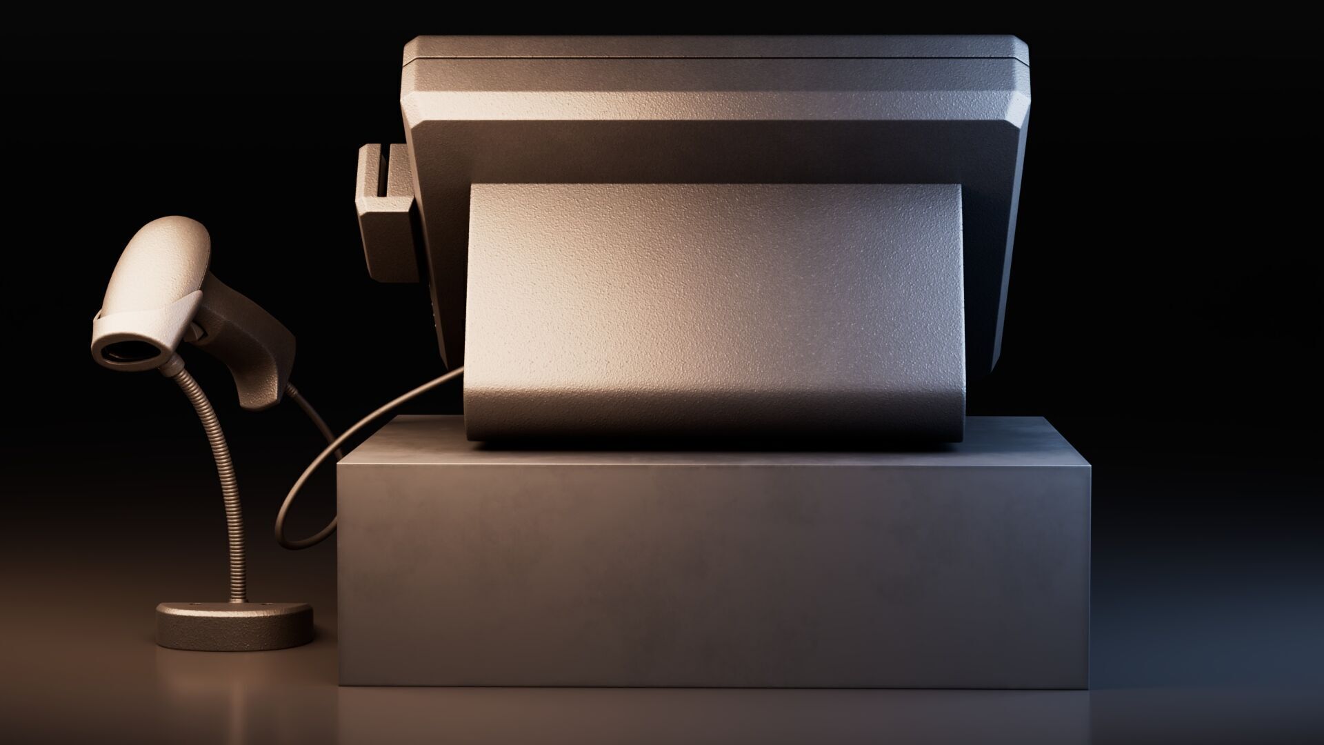 Cash Register Box 3D model_4