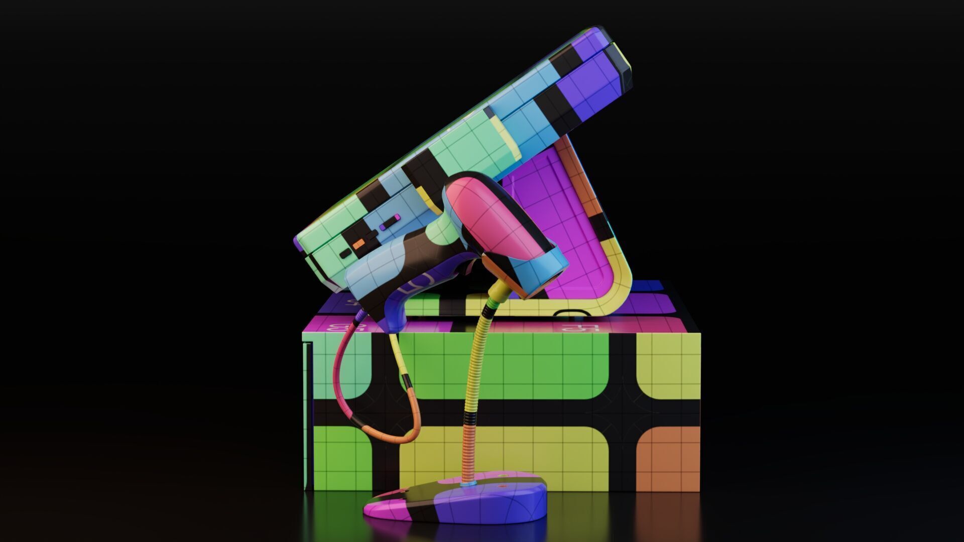 Cash Register Box 3D model_12