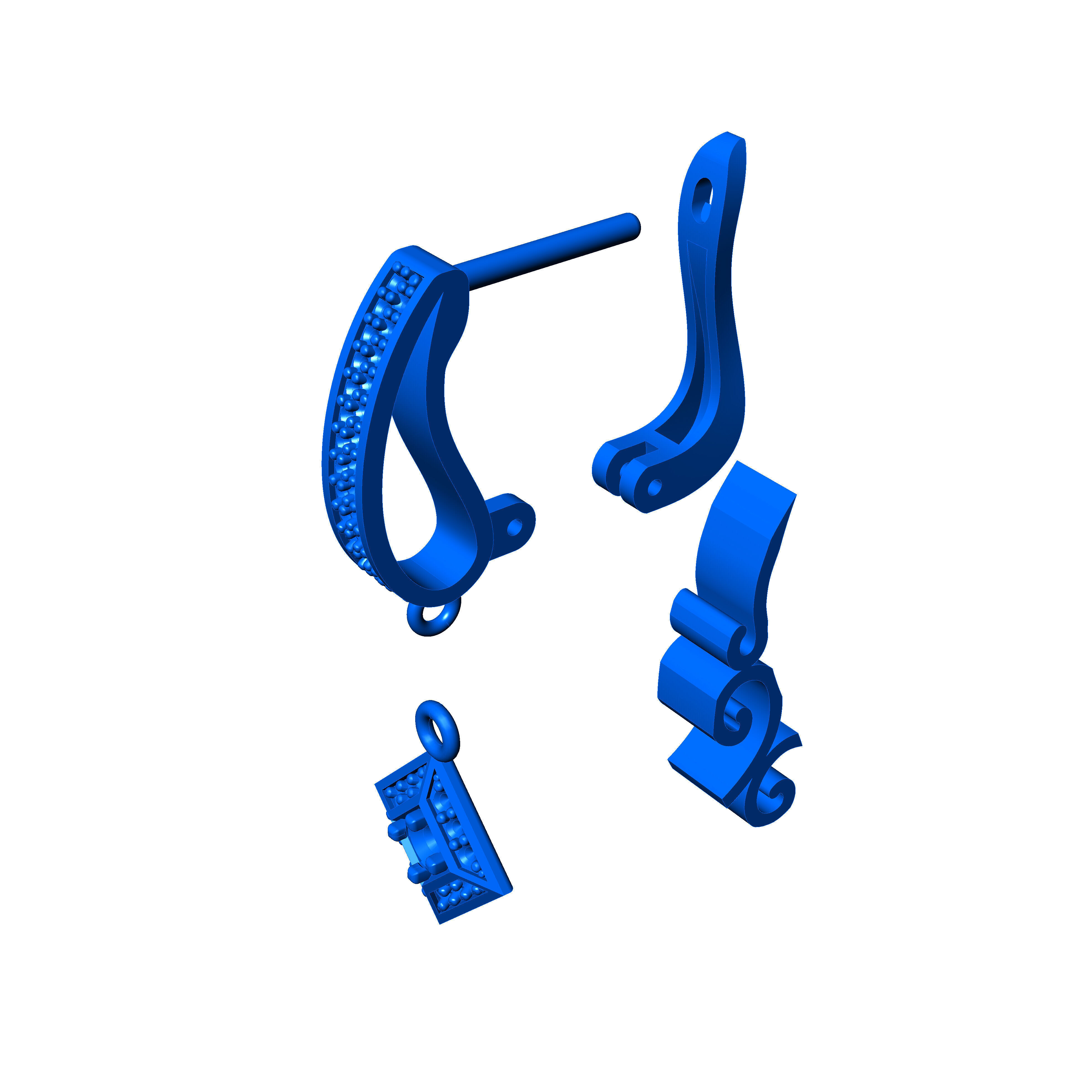 earrings 051123 3D print model_6