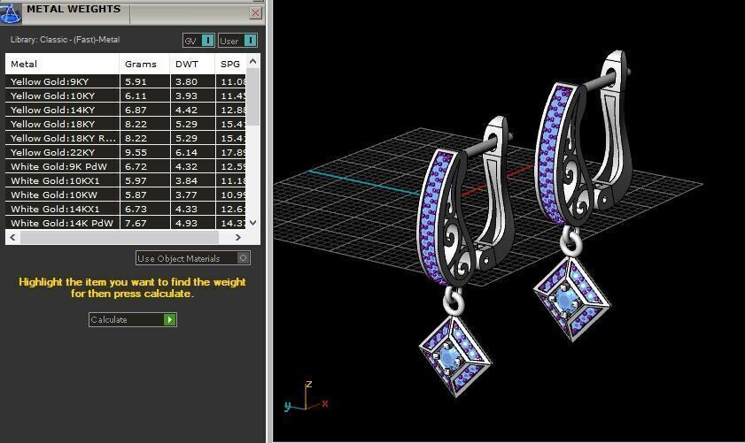 earrings 051123 3D print model_10