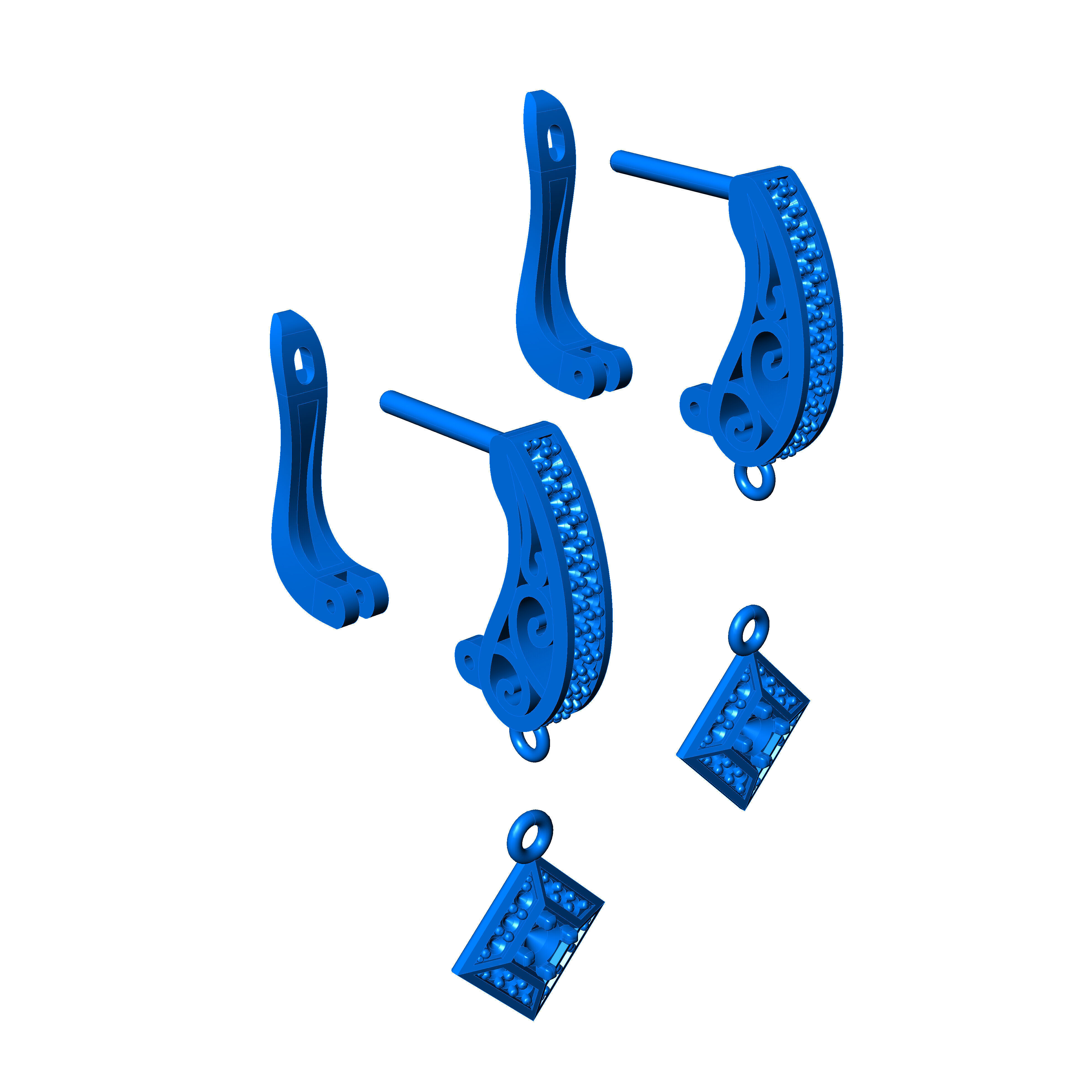 earrings 051123 3D print model_9