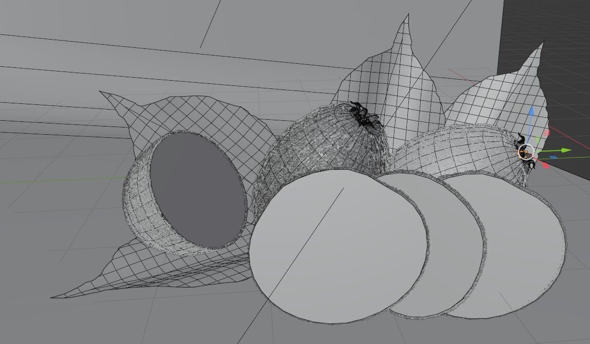 Realistic Kiwi Fruit Low-poly 3D model_9