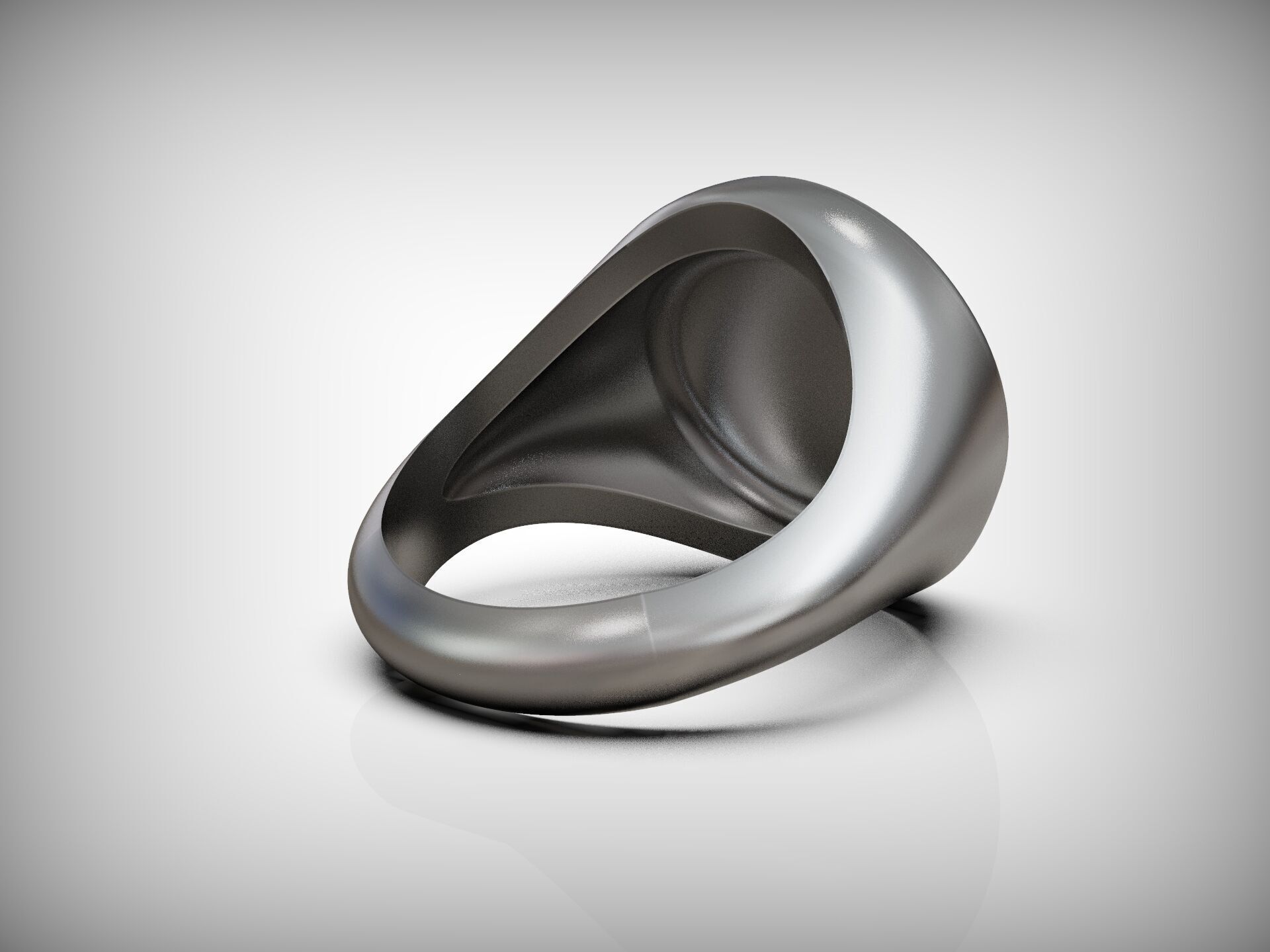 Ring Ace of Spades Playing Card Baroque 3D print model_16