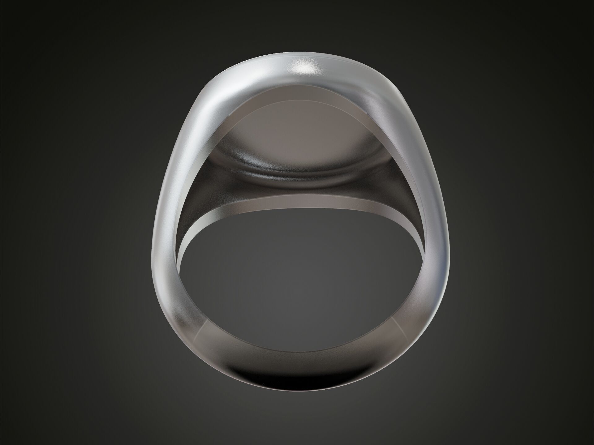 Ring Ace of Spades Playing Card Baroque 3D print model_5