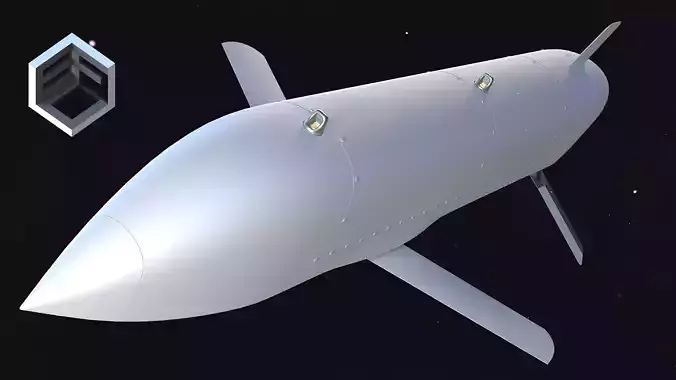 S8000 Banderol Low-poly 3D model