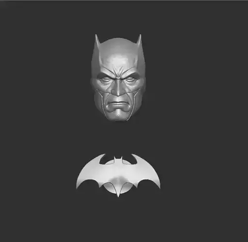 ONE12 Scale Head Batman Thomas Wayne with chest emblem