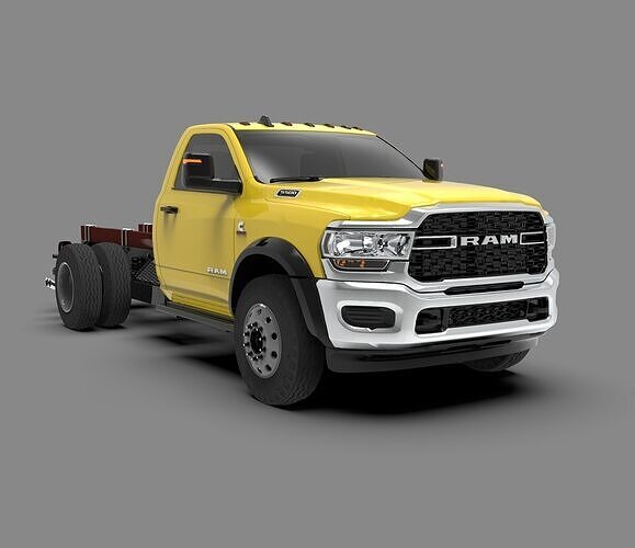 Dodge Ram 3500 2024 Heavy Duty Pickup Truck Low-poly 3D model