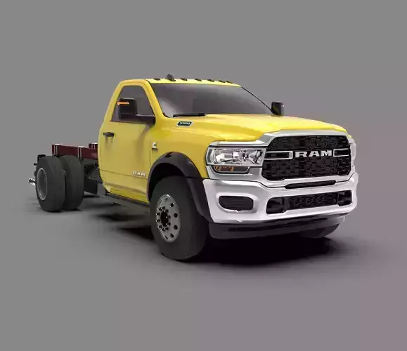 Dodge Ram 3500 2024 Heavy Duty Pickup Truck Low-poly 3D model
