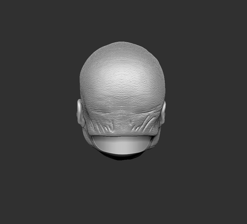 ONE12 Scale Head Red Skull head 3D print model_2