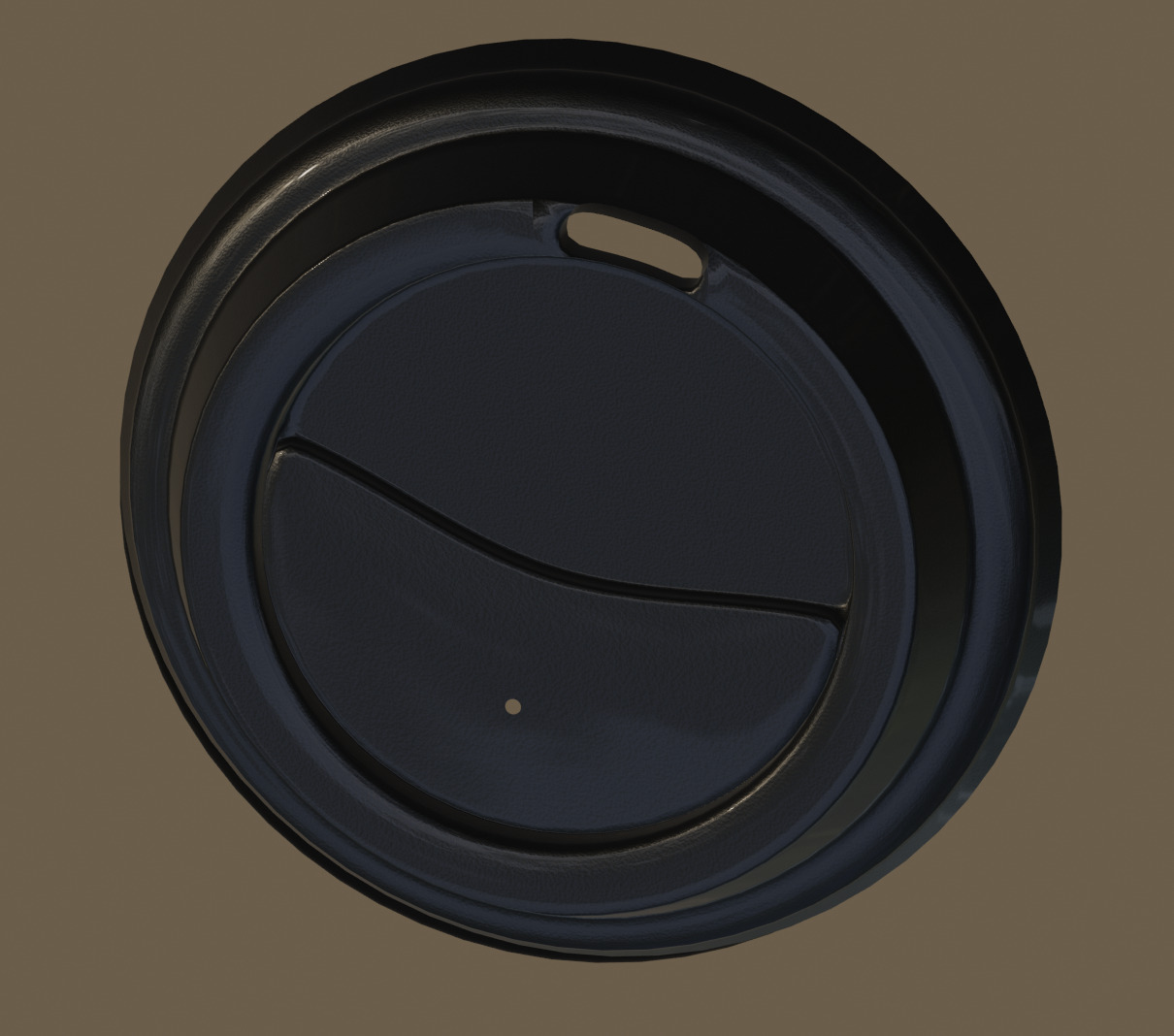 Coffee cup Low-poly 3D model_4