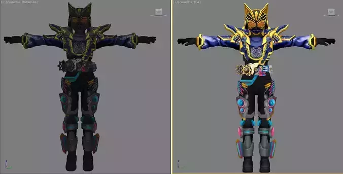 Kamen Rider Nago Fantasy Beat 3D model