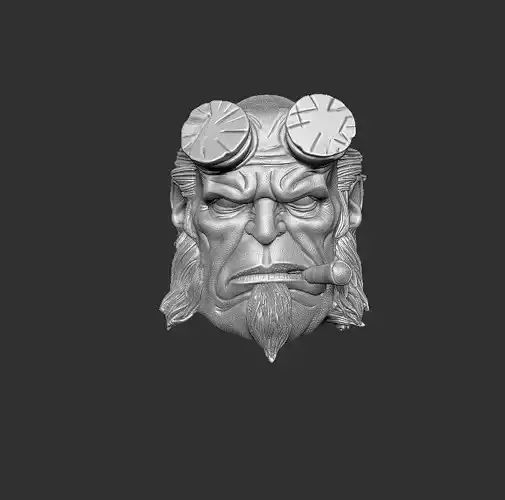 ONE12 Scale Head Hellboy Head