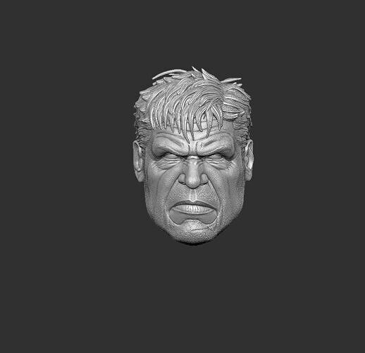 ONE12 Scale Head Red Hulk 3D print model