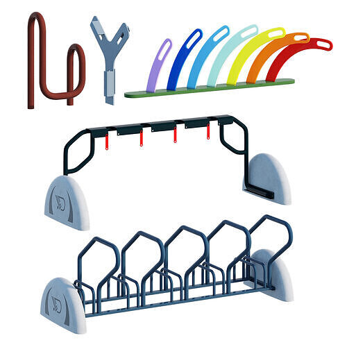 Bike rack 3D model