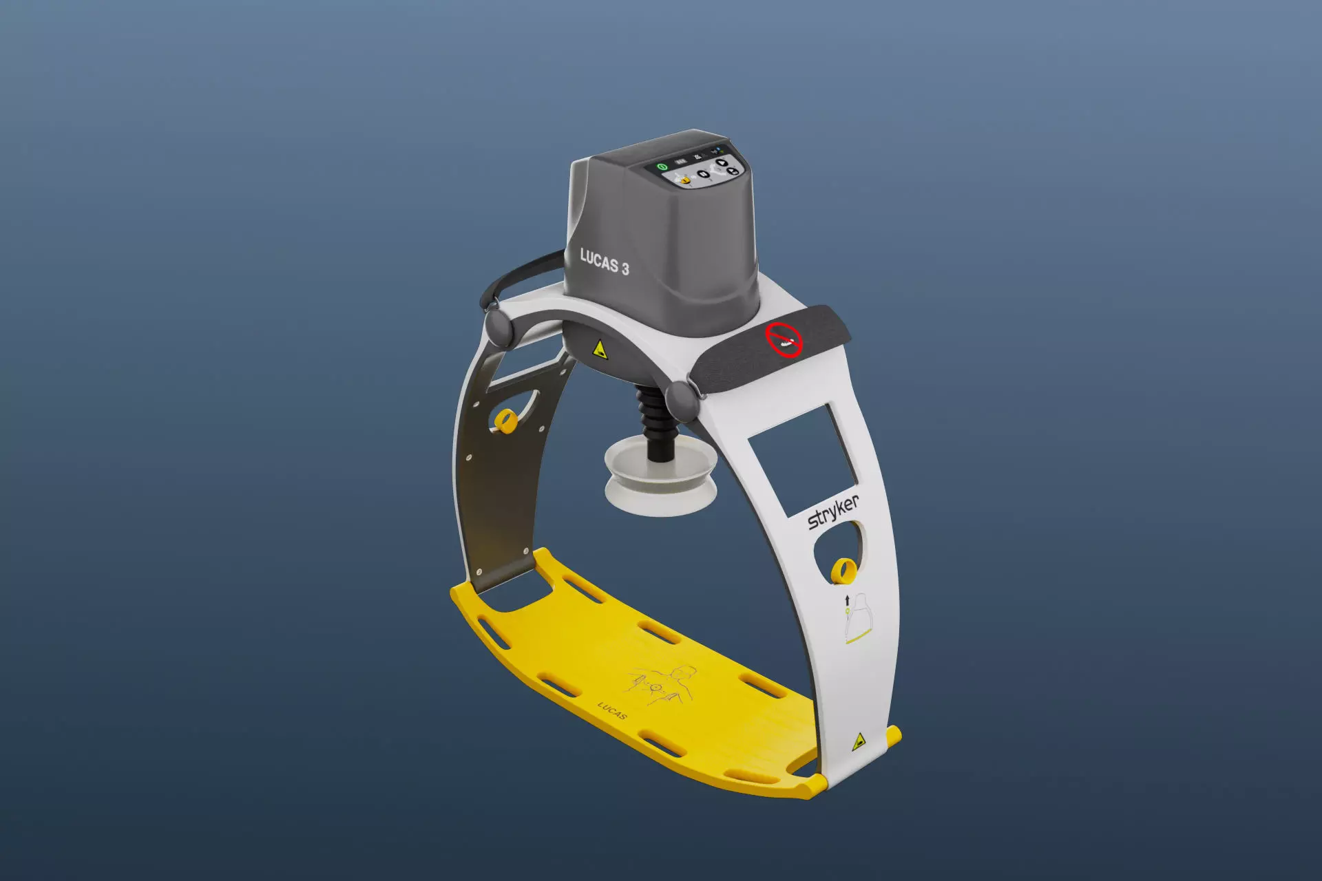 Lucas 3 CPR Machine Low-poly 3D model