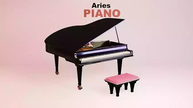 Grand Piano - Blender