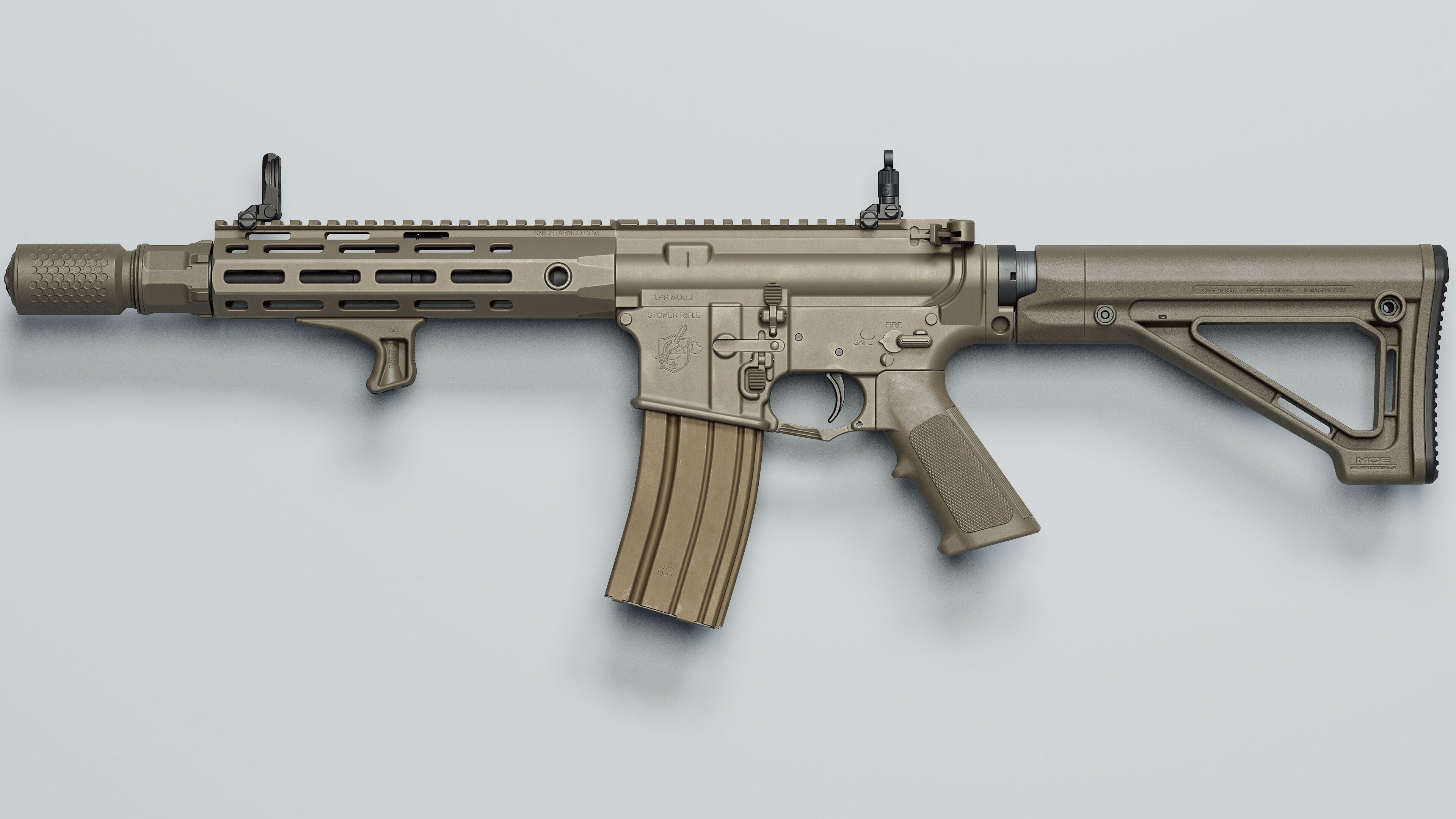 MOE Fixed Carbine Stock - Replica Low-poly 3D model_21