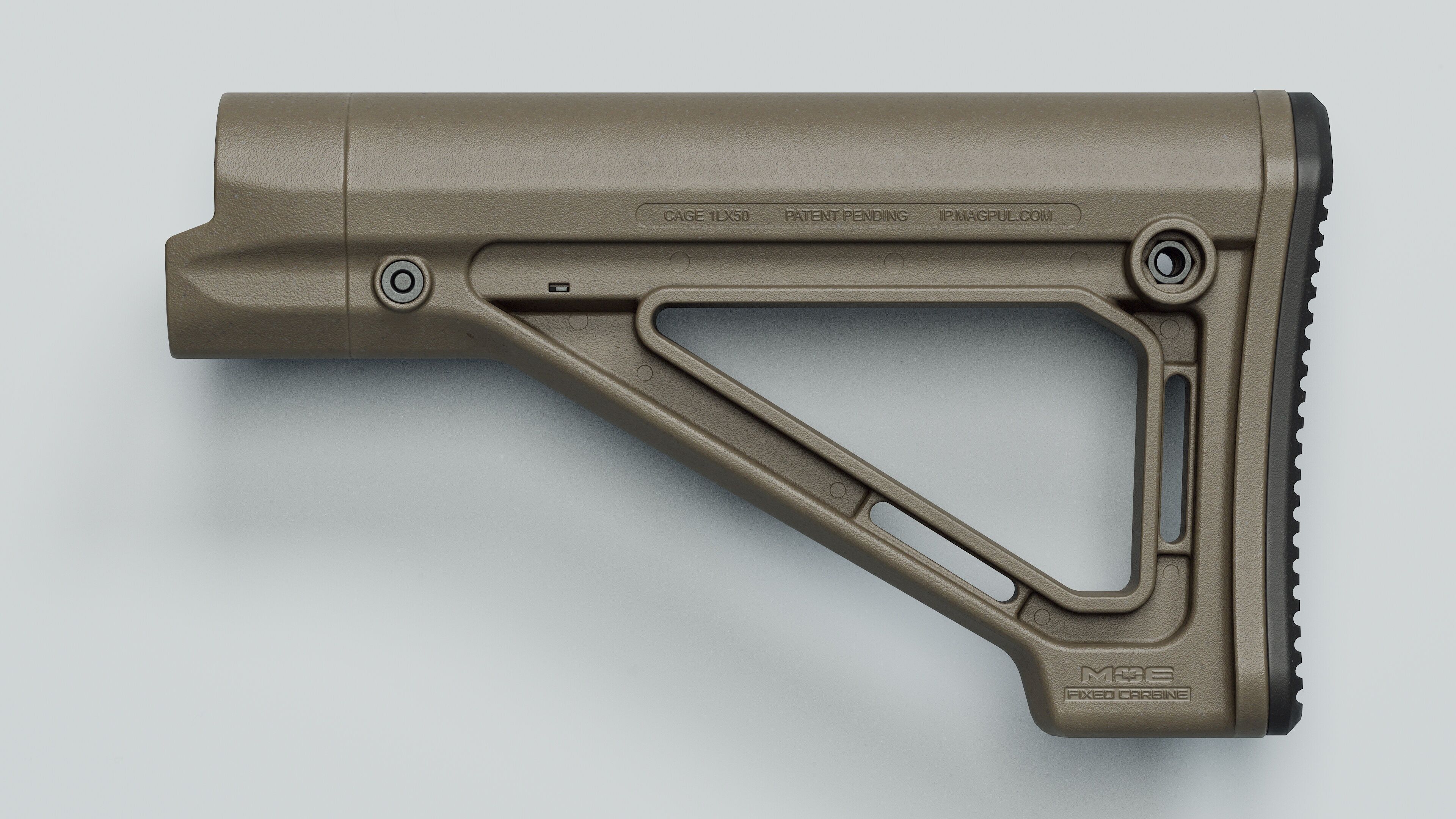 MOE Fixed Carbine Stock - Replica Low-poly 3D model_10