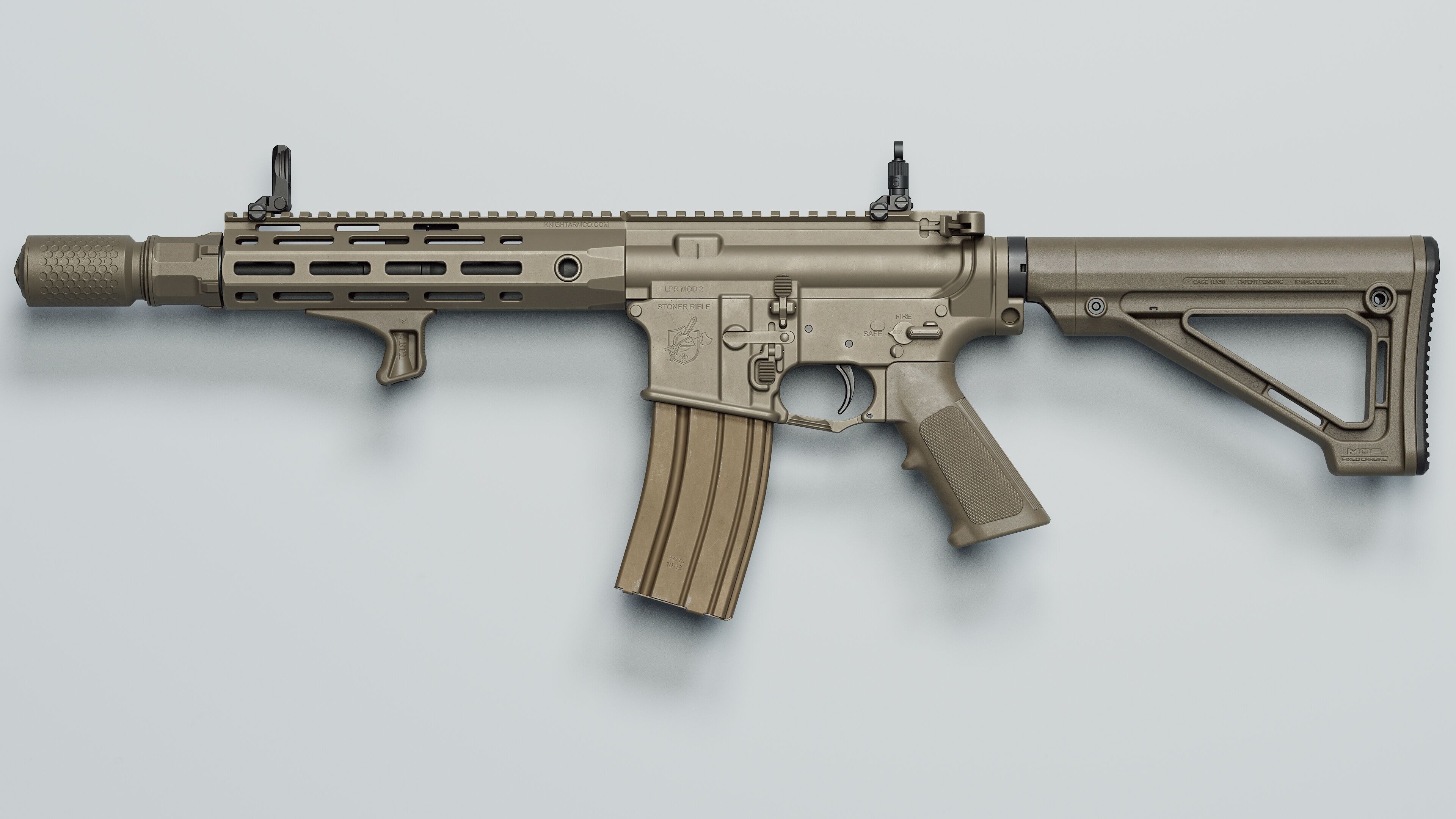 MOE Fixed Carbine Stock - Replica Low-poly 3D model_22