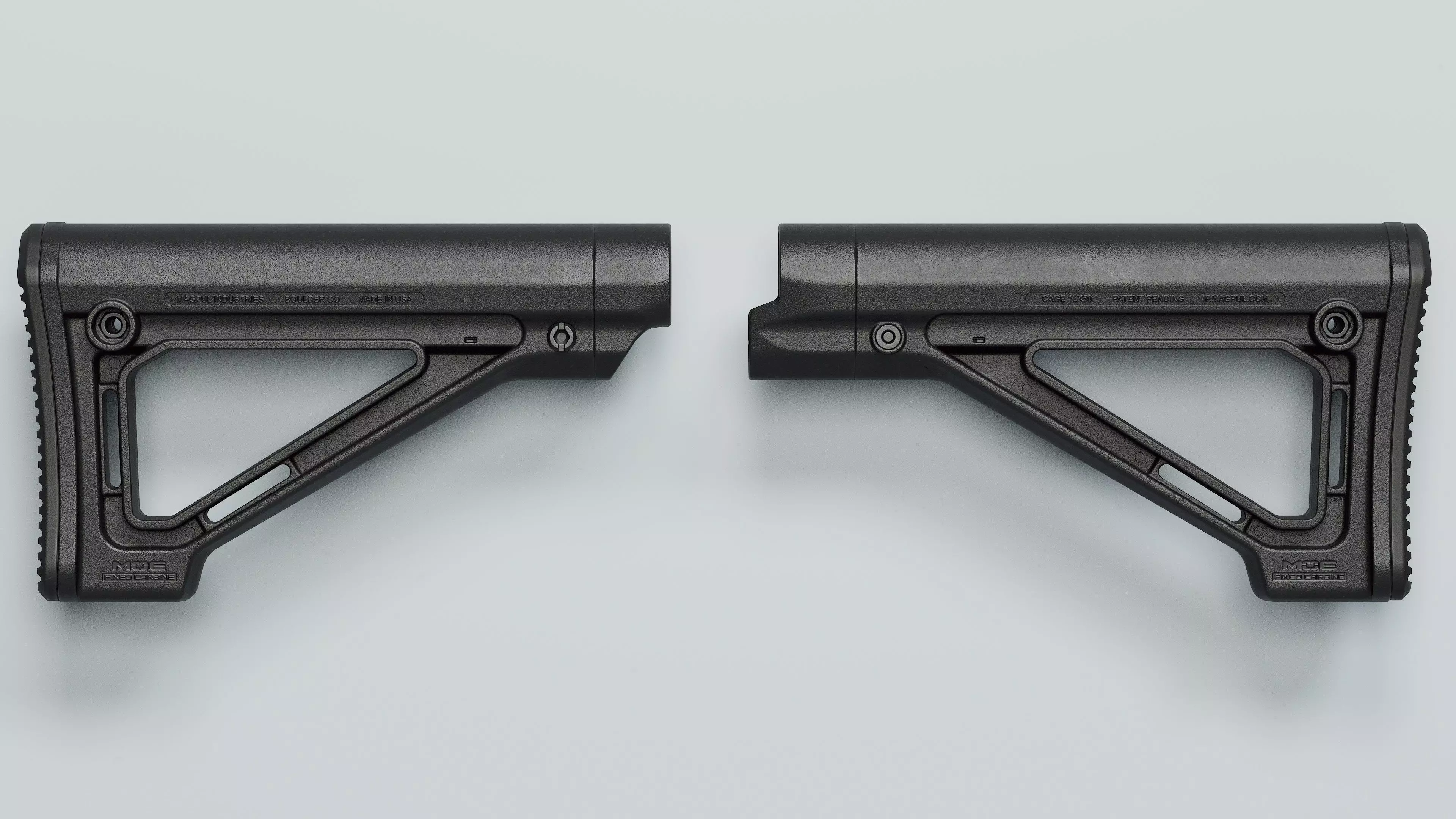 MOE Fixed Carbine Stock - Replica Low-poly 3D model_0