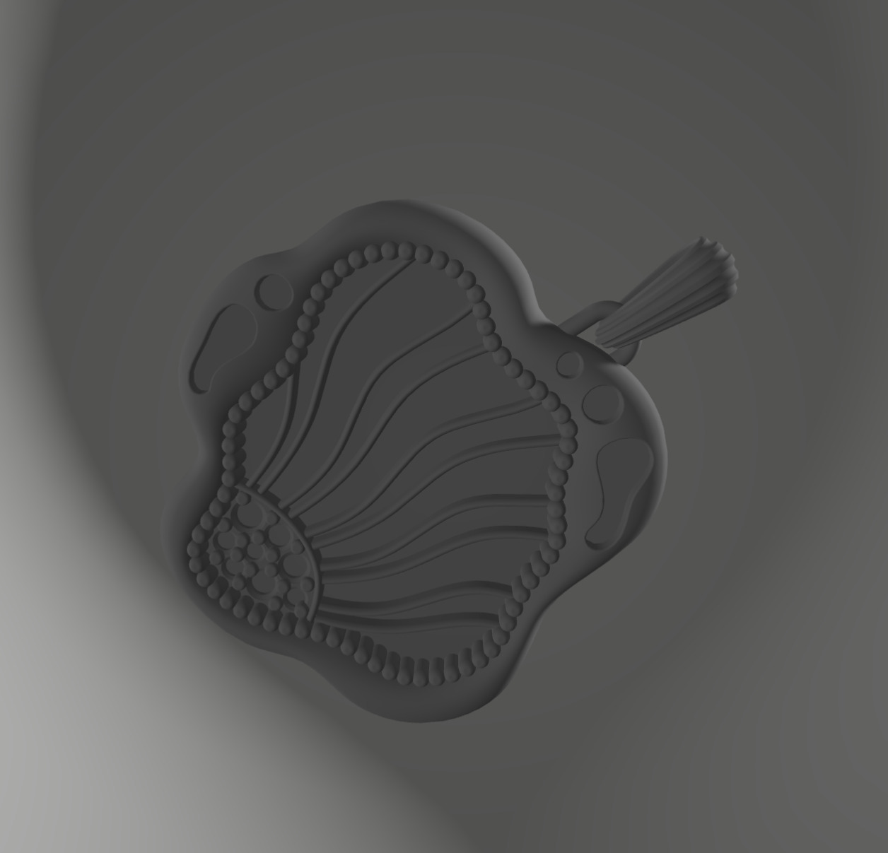 Elements of Sunrise Enamel Pendant Necklace 3D stl 3dm Design 3D print model_8