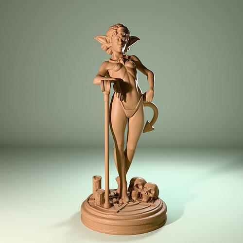 Demon Succubus Woman Imp Girl 3D print model