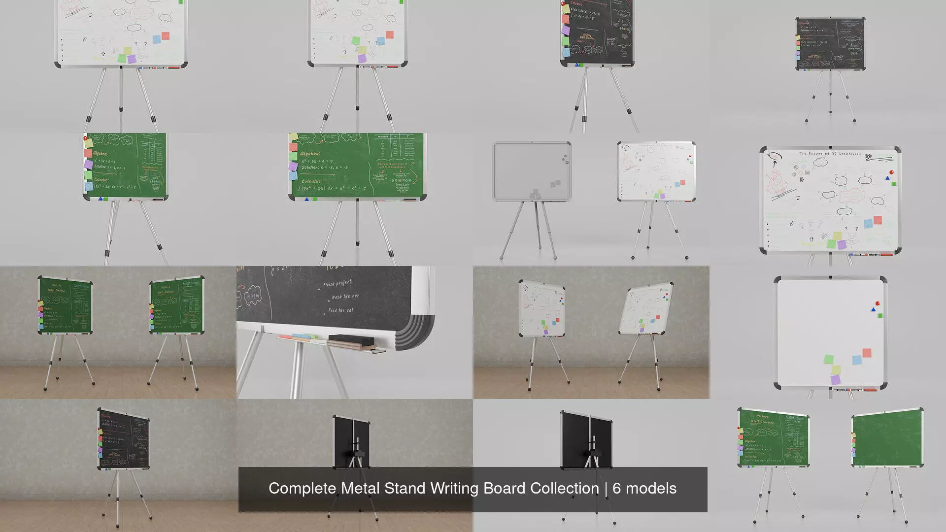 Complete Metal Stand Writing Board Collection _7