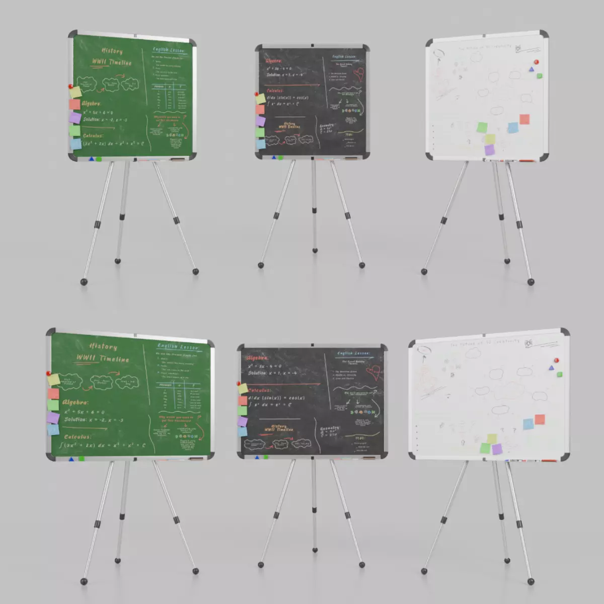 Complete Metal Stand Writing Board Collection _0