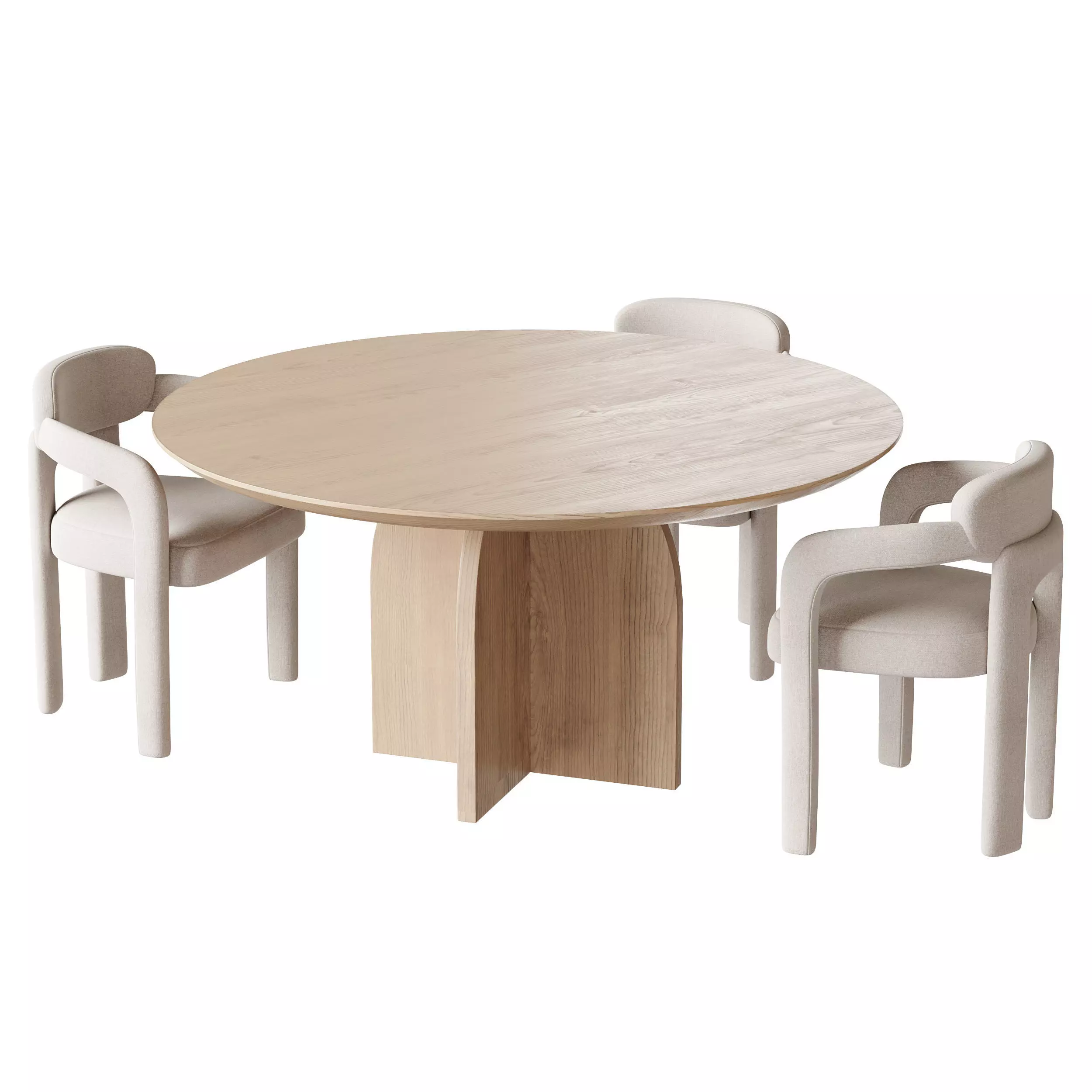 Dining table MAURICE 3D model_0