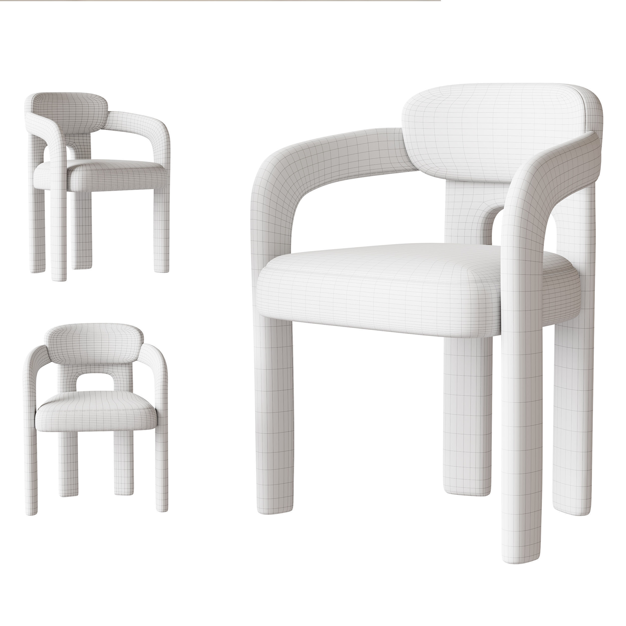 Dining table MAURICE 3D model_14