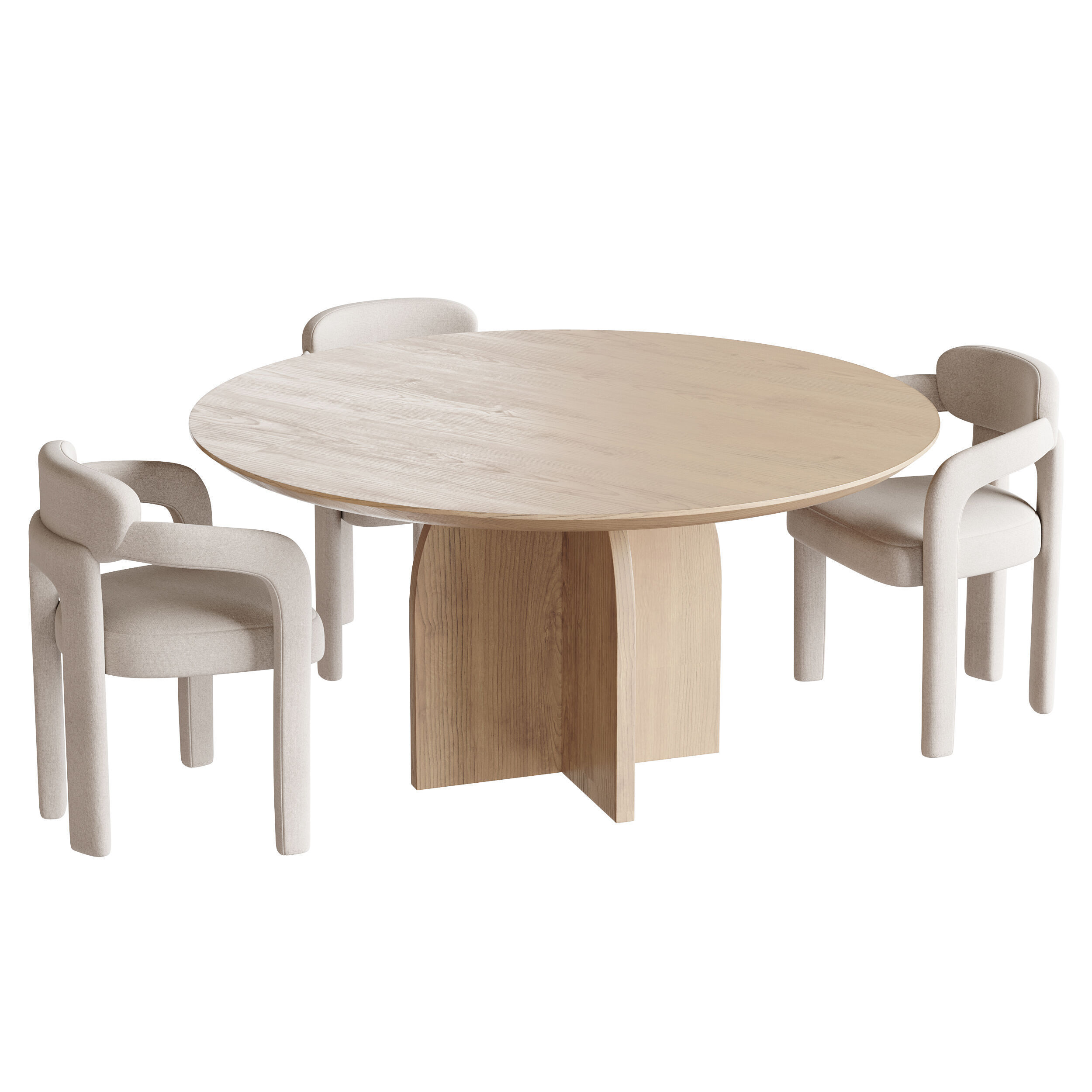 Dining table MAURICE 3D model_3