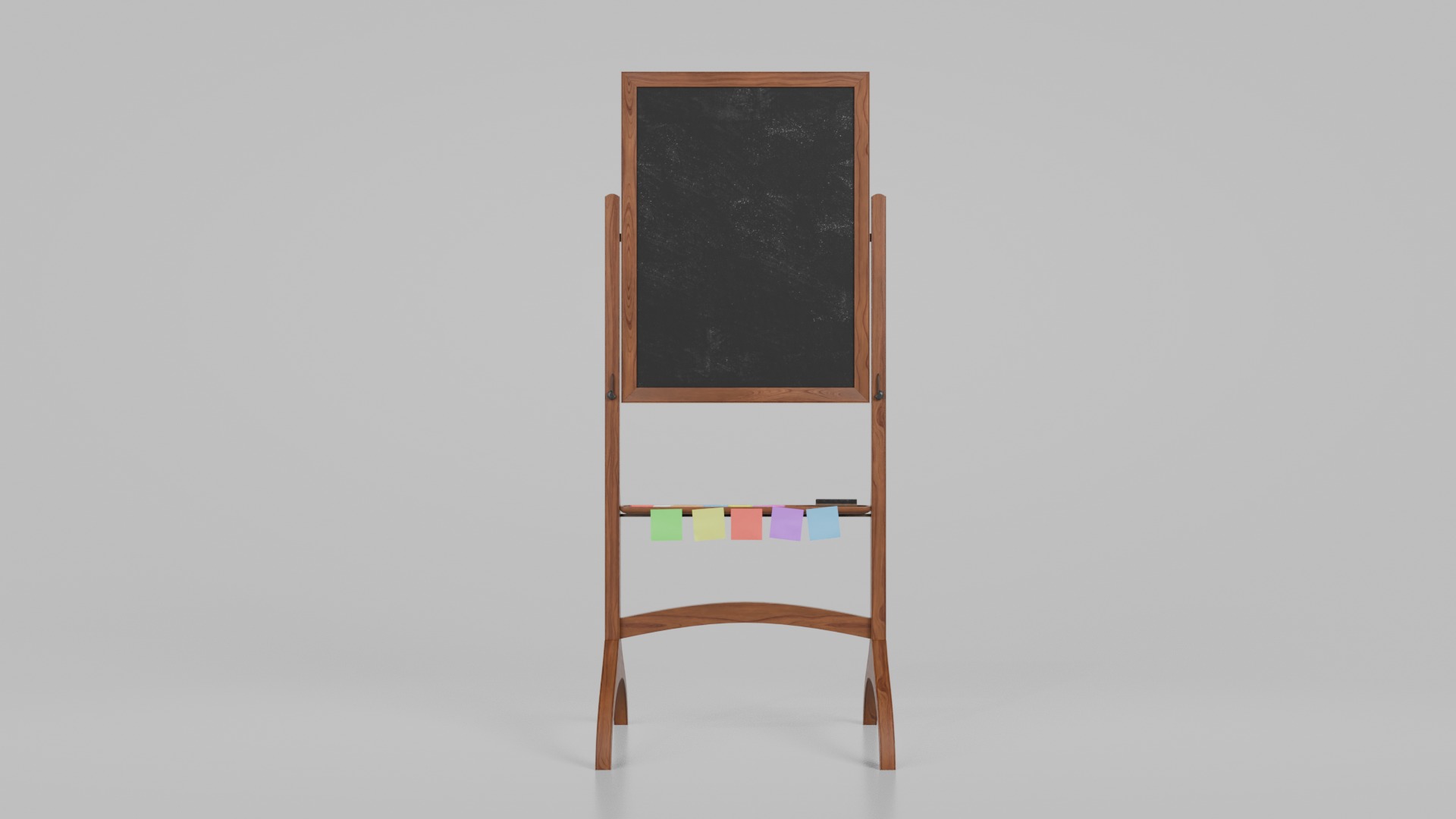 Double-Sided Blackboard Trio - Customizable Writing Boards Set 3D Model Collection_27