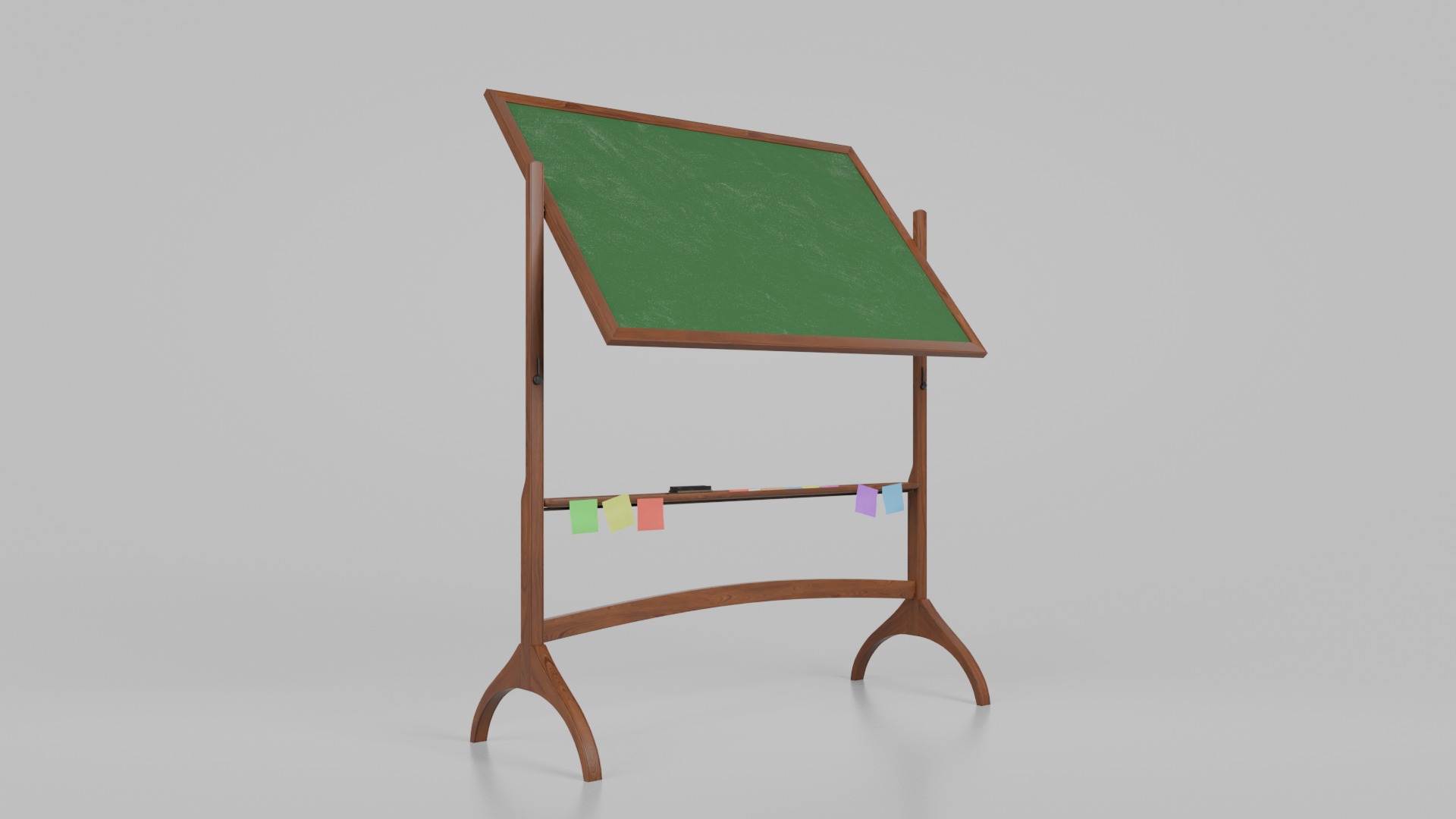 Double-Sided Greenboard Trio - Customizable Writing Boards Set 3D Model Collection_9