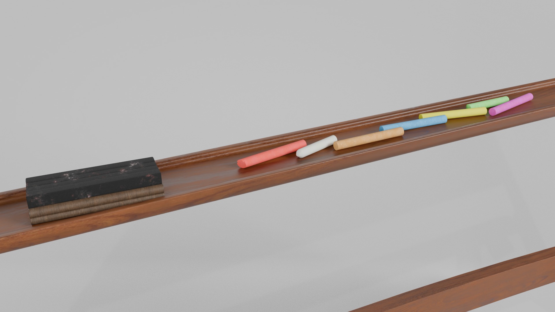 Double-Sided Greenboard Trio - Customizable Writing Boards Set 3D Model Collection_11