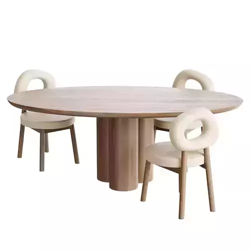 Dining table MELTON 3D model