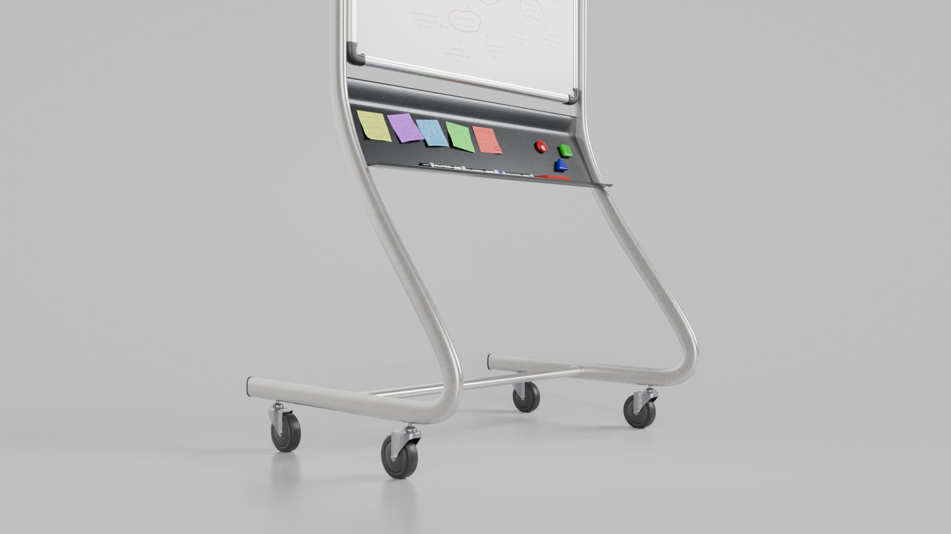 Professional Double-Sided Whiteboard-Customizable Writing Boards 3D Model Collection_32