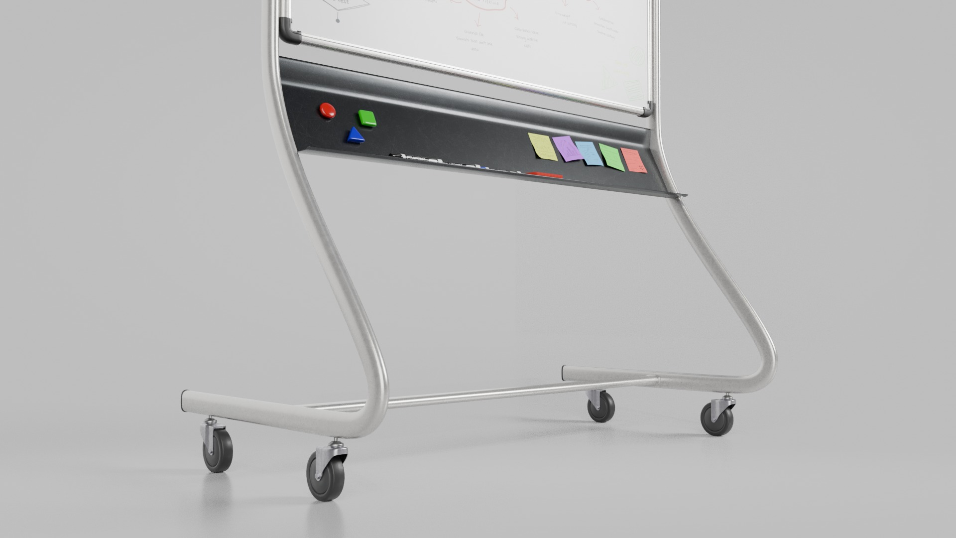 Professional Double-Sided Whiteboard-Customizable Writing Boards 3D Model Collection_18