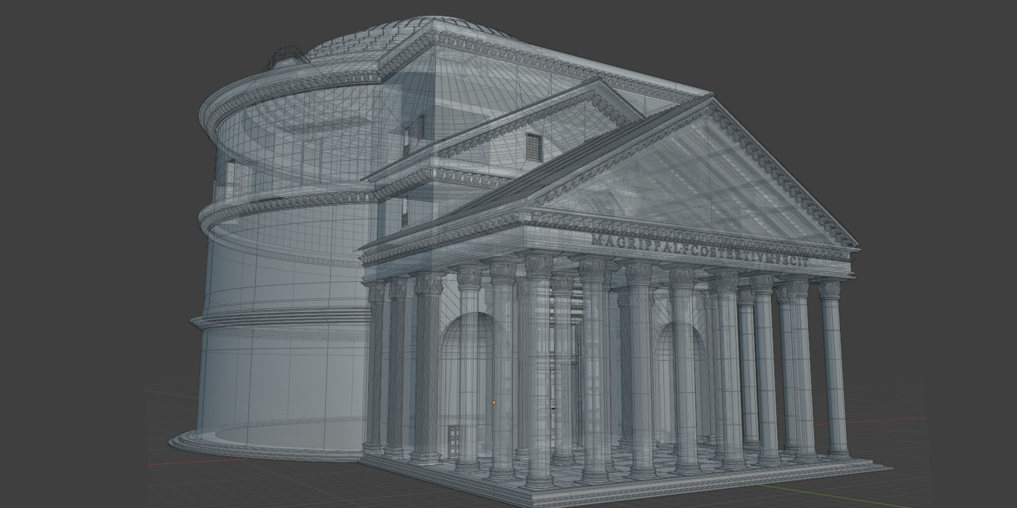 Pantheon Rome 3D model_3