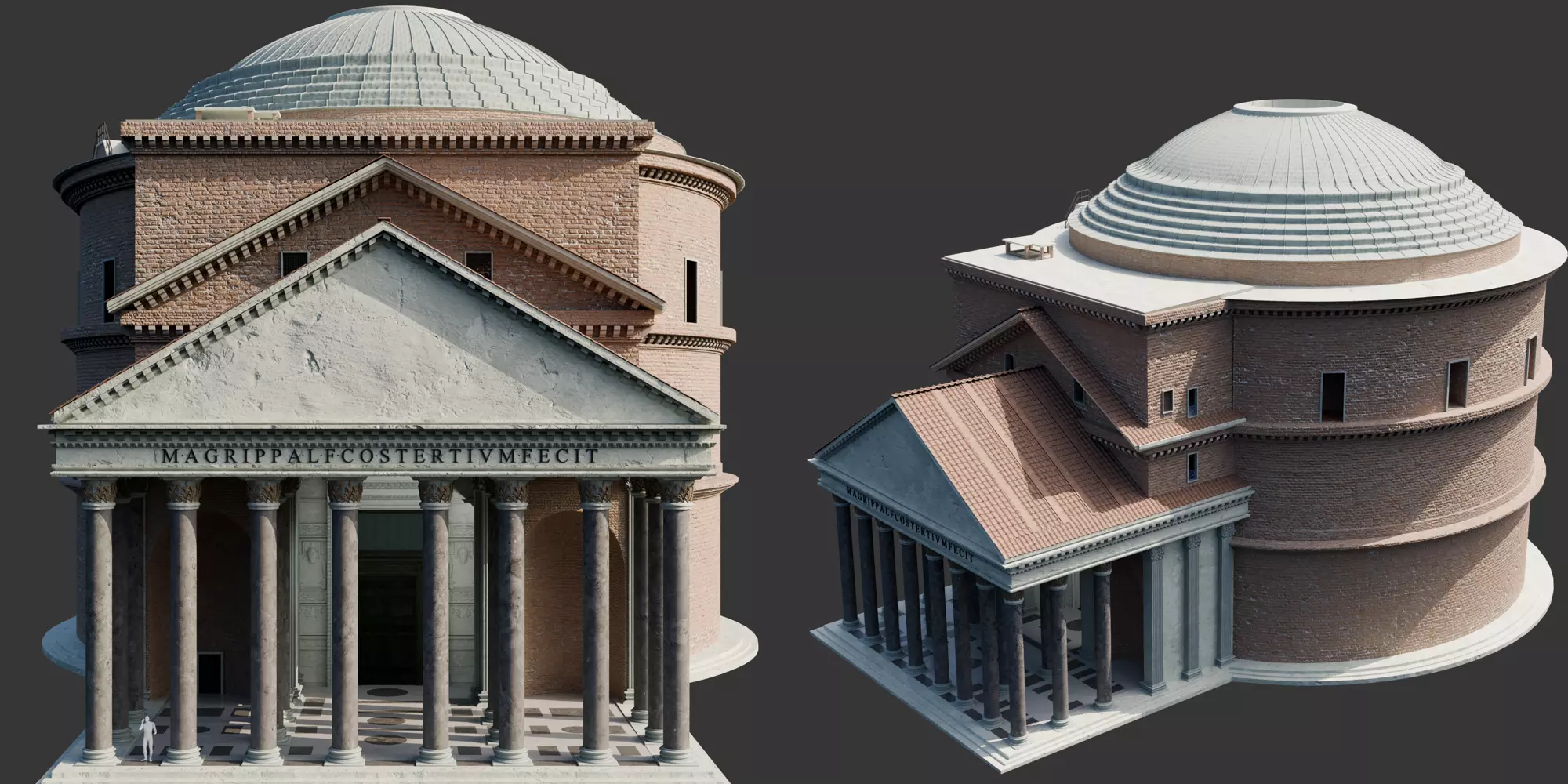 Pantheon Rome 3D model_0